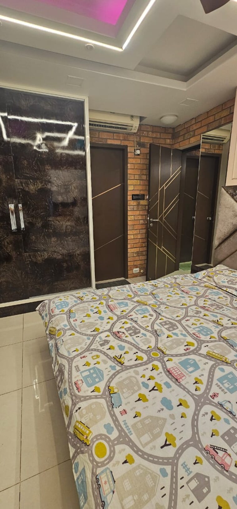 Bedroom, pride-world-city-kingsbury 3 Bedroom 1100 Sq.Ft. Apartment In Charholi Budruk Pune 9673387