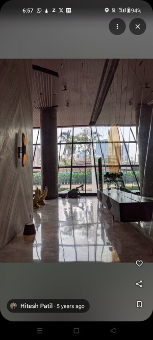 Balcony in 5 BHK Apartment at Avighna One Avighna Park, Lower Parel – for Rent