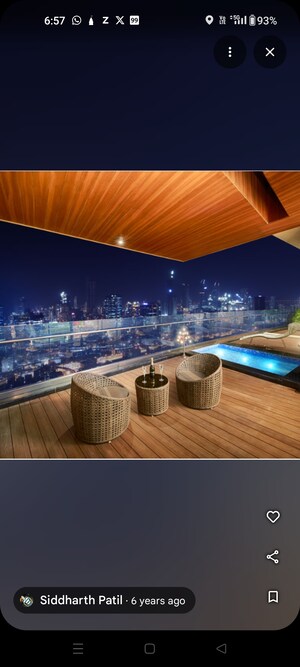 Swimming Pool in 5 BHK Apartment at Avighna One Avighna Park, Lower Parel – for Rent