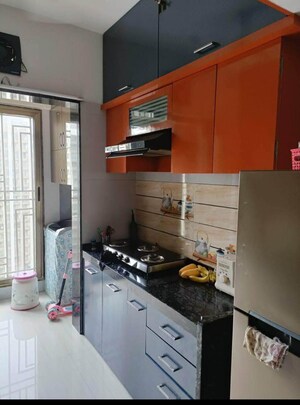 Kitchen in 2 BHK Apartment at Lodha Amara, Kolshet Road – for Rent