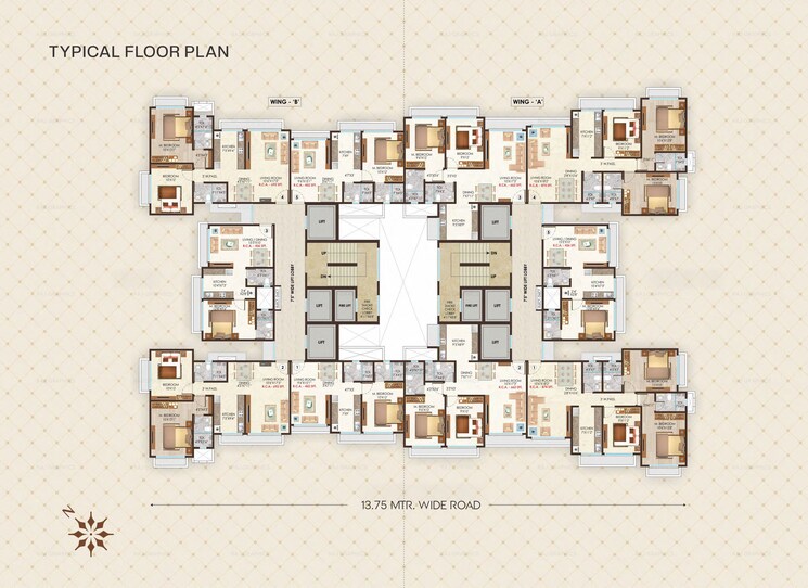 Master Plan, raj-one 2 Bedroom 662 Sq.Ft. Apartment In Kandivali West Mumbai 9674378