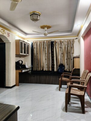 Living Room in 1 BHK Apartment at Alpa Park CHS, Ghatkopar West – for Sale