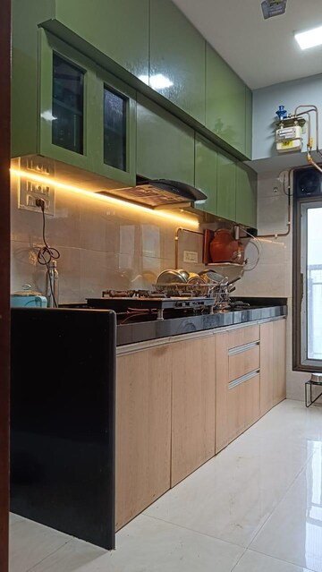 Kitchen in 2 BHK Apartment at Prayag Heights, Dindoshi – for Sale