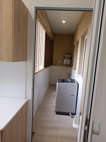 Living Room in 3.5 BHK Apartment at Bhartiya Nikoo Homes Phase 2, Thanisandra Main Road – for Rent