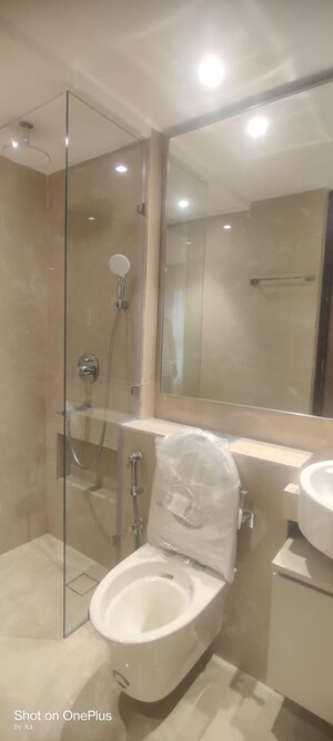 Bathroom in 2 BHK Apartment at Hiranandani Highland, Powai – for Rent