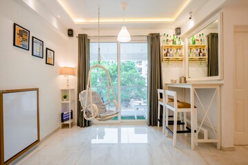 Living Room in 1 BHK Apartment at Siolim – for Rent