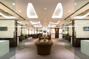 Living Room in  Office Space at HN Safal Mondeal Square, Prahlad Nagar – for Rent