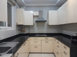 Kitchen in 3 BHK Builder Floor at Greater Kailash I – for Rent