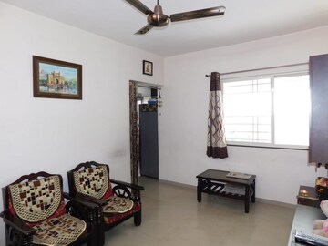 Living Room in 1 BHK Apartment at Bhandari Greenfield Phase I, Magarpatta City – for Rent