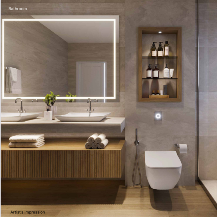Bathroom, sobha-aranya 3.5 Bedroom 2836 Sq.Ft. Apartment In Sector 80 Gurgaon 9675770
