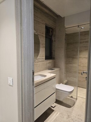 Bathroom in 2 BHK Apartment at Indiabulls Blu, Worli – for Rent