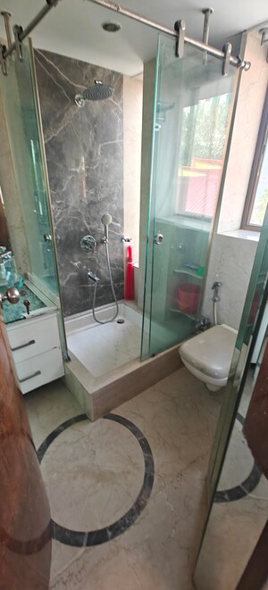 Bathroom in 2 BHK Apartment at Prabhadevi CHS, Prabhadevi – for Rent