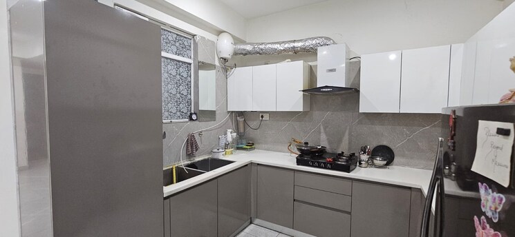 Kitchen, ghb-splande 3 Bedroom 1800 Sq.Ft. Apartment In Patiala Road Zirakpur 9676935