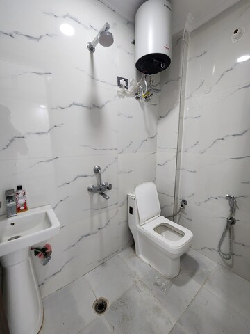 Bathroom in 2 BHK Builder Floor at Chattarpur – for Rent