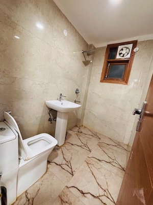 Bathroom in 3 BHK Builder Floor at Saket – for Rent