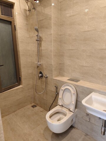 Bathroom in 3 BHK Apartment at Adani Ten BKC, Bandra East – for Rent