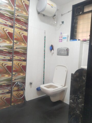 Bathroom in 3 BHK Apartment at Gajra Bhoomi Tower, Kharghar – for Rent
