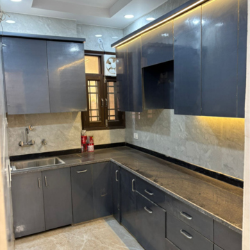 Kitchen in 3 BHK Builder Floor at Vishnu Garden – for Sale