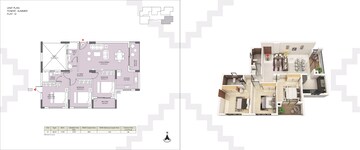 Floor Plan in 3 BHK Apartment at Devidanga – for Sale