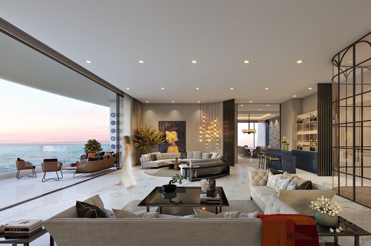 Living Room, avighna-one-avighna-park 3 Bedroom 1500 Sq.Ft. Apartment In Lower Parel Mumbai 9679809