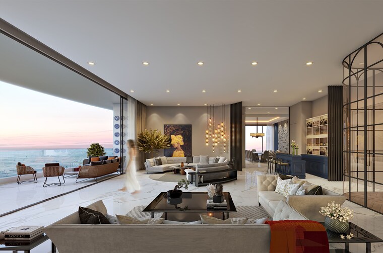 Living Room, avighna-one-avighna-park 3 Bedroom 1500 Sq.Ft. Apartment In Lower Parel Mumbai 9679809