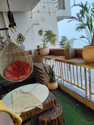 Balcony in 3 BHK Apartment at M3M Marina, Sector 68 – for Rent