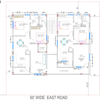 Floor Plan in 2 BHK Apartment at Muthangi – for Sale