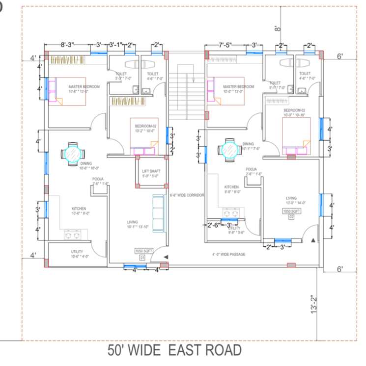 Floor Plan, muthangi 2 Bedroom 1205 Sq.Ft. Apartment In Muthangi Hyderabad 9680131