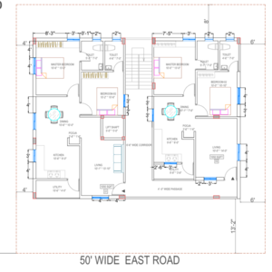 Floor Plan in 2 BHK Apartment at Muthangi – for Sale