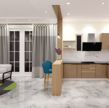 Living Room in 2 BHK Apartment at Muthangi – for Sale