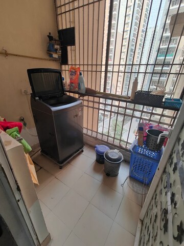 Balcony in 2.5 BHK Apartment at Ajnara Le Garden, Sector 16b Greater Noida – for Rent