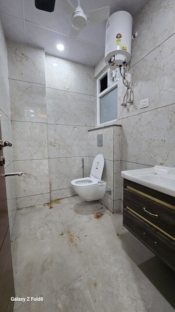 Bathroom in 3 BHK Builder Floor at Risland Sky Mansion, Chattarpur – for Rent