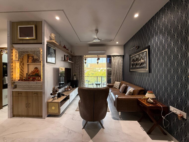 Living Room, satellite-tower 3 Bedroom 1200 Sq.Ft. Apartment In Goregaon East Mumbai 9680896