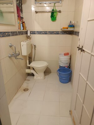 Bathroom in 2 BHK Apartment at Sai Dham CHS, Dhanori – for Rent