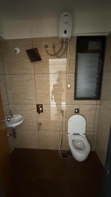Bathroom in 2 BHK Apartment at Chandak 34 Park Estate, Goregaon West – for Rent