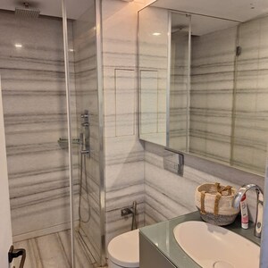 Bathroom in 4 BHK Apartment at Lodha World Crest, Empire Mill – for Rent