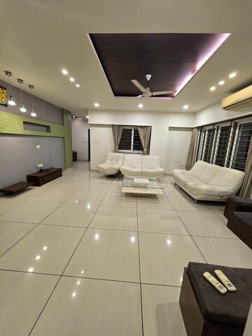 Living Room in 3 BHK Penthouse at Sama Savli Road – for Rent