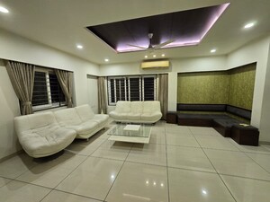 Living Room in 3 BHK Penthouse at Sama Savli Road – for Rent