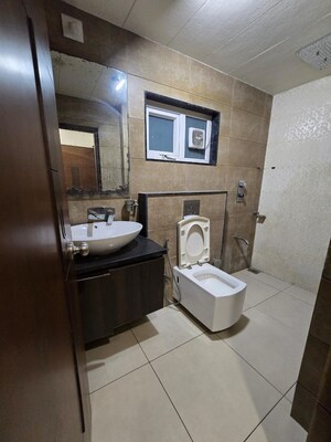 Bathroom in 3 BHK Penthouse at Sama Savli Road – for Rent