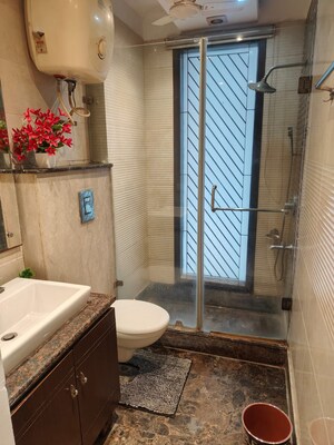 Bathroom in 4 BHK Independent House at Sainik Farm – for Rent