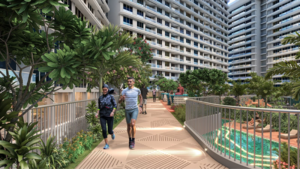 2 BHK Apartment – Exterior View View at NMS Palm Amore, Seawoods Sector 46 - for Sale