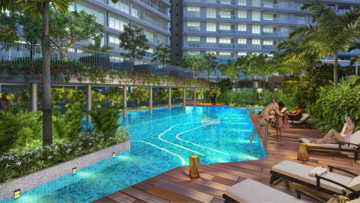 Swimming Pool in 2 BHK Apartment at NMS Palm Amore, Seawoods Sector 46 – for Sale