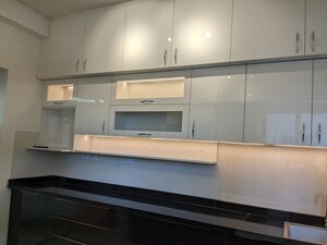 Kitchen in 3 BHK Apartment at Vajram Newtown, Thanisandra Main Road – for Rent