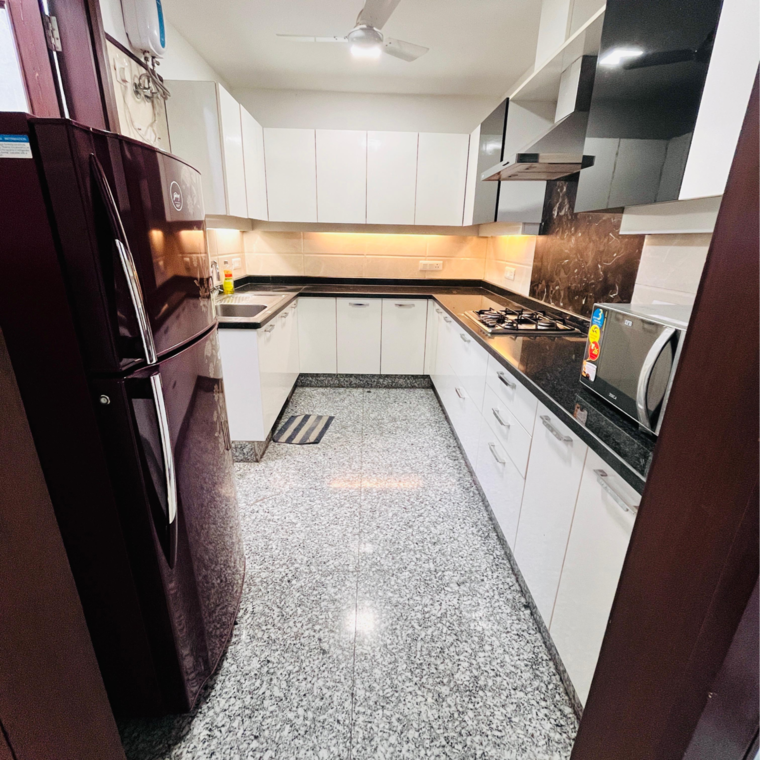 Kitchen, safdarjung development area 3 Bedroom 200 Sq.Yd. Builder Floor In Safdarjung Development Area Delhi 9681429