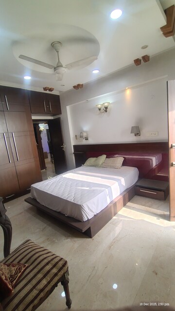 Kitchen in 3.5 BHK Apartment at Unitech Palms, South City 1 – for Rent