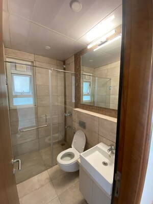 Bathroom in 3 BHK Apartment at Gokaldas Moksh, Yelahanka – for Rent