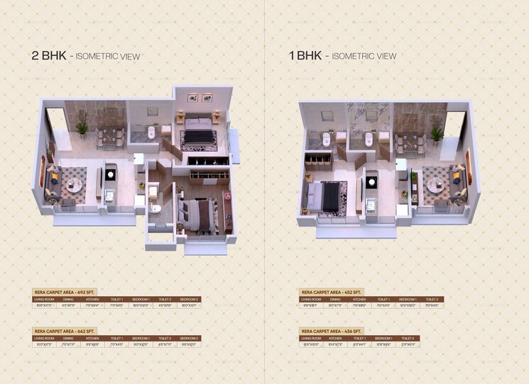 Floor Plan, raj-one 2 Bedroom 713 Sq.Ft. Apartment In Kandivali West Mumbai 9681475