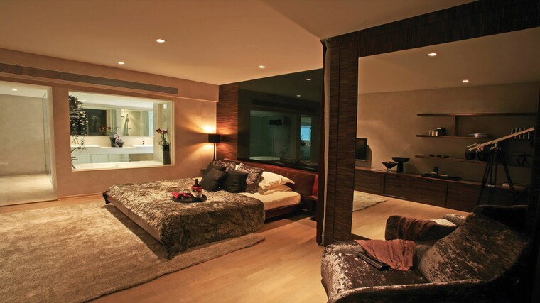 Living Room, marvel-diva-2 3 Bedroom 1950 Sq.Ft. Apartment In Magarpatta City Pune 9681528