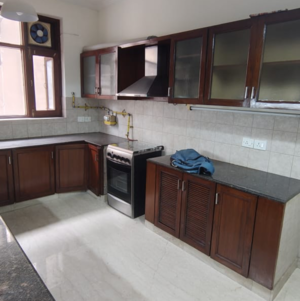 Kitchen in 3.5 BHK Builder Floor at Boutique Residential Apartments A-10 3, Vasant Vihar – for Rent