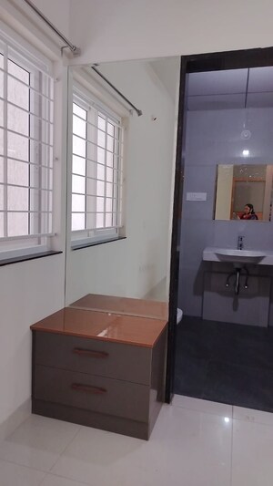 Bathroom in 3 BHK Apartment at My Home Sayuk, Tellapur – for Rent